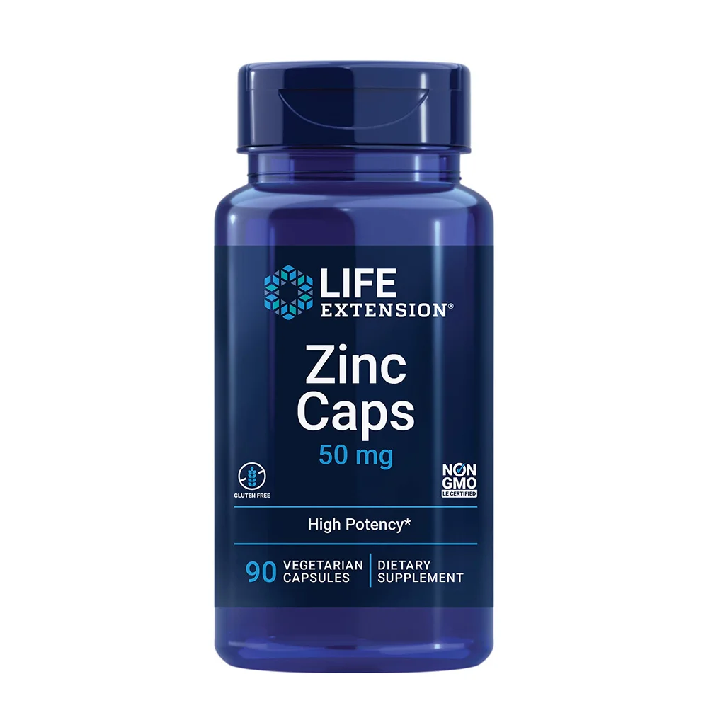 Life Extension Zinc 50mg, 90 Veggie Capsules