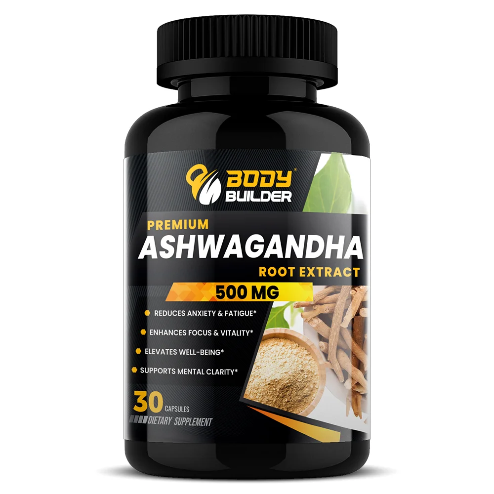 Body Builder Premium Ashwagandha 500mg, 30 Capsules