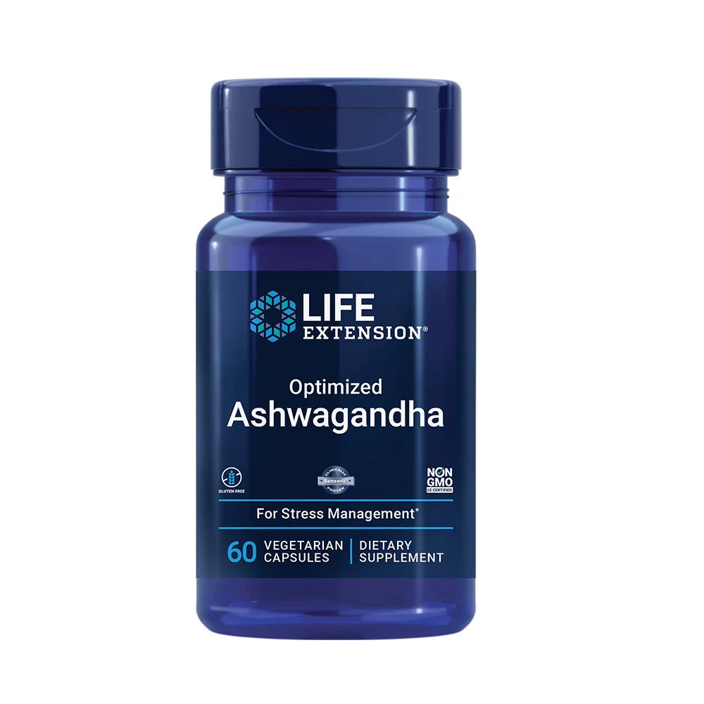 Life Extension Optimized Ashwagandha, 60 Veggie Capsules